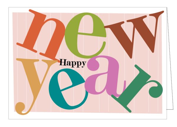 Kerstpakje 5st - Happy New Year