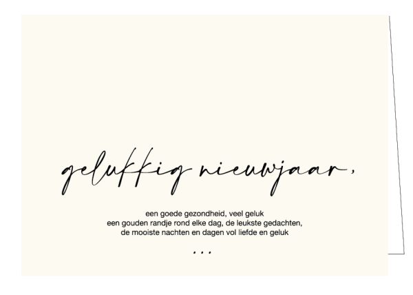 Kerstpakje 5st - Gelukkig Nieuwjaar