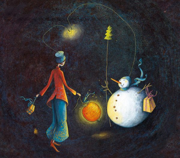 Kerstkaart 22375 'deel het licht' - Gaëlle Boissonnard