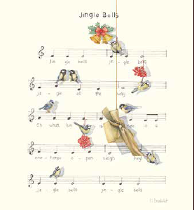 kerstkaart Jingle Bells - Wishingwell