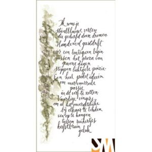 Kalligrafie - ik wens je - ontwerp Veerle Missiaen