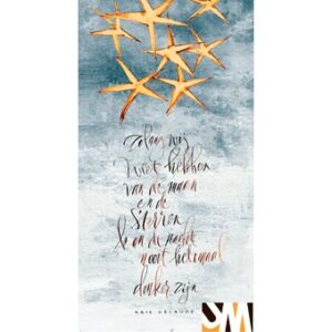 Kalligrafie - afscheid - ontwerp Veerle Missiaen