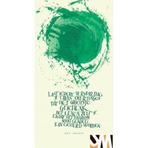 Kalligrafie - verjaardag - ontwerp Veerle Missiaen