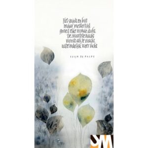 Kalligrafie - verdriet - ontwerp Christine Sarlet