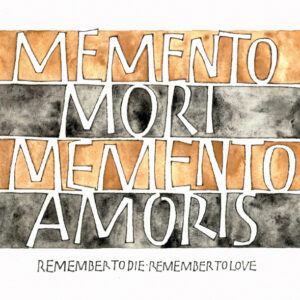 Kalligrafie - memento mori - ontwerp Jürgen Vercaemst