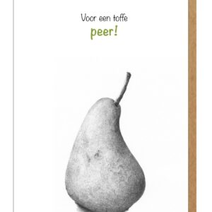 wenskaart peer- Lieve Claesen