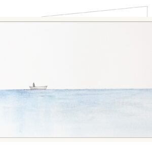 wenskaart schip op zee - Lieve Claesen