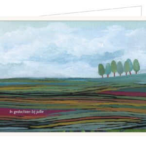 wenskaart in gedachten bij jullie - Lieve Claesen