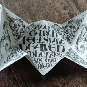 Kalligrafie - let love rule - ontwerp Veerle Missiaen